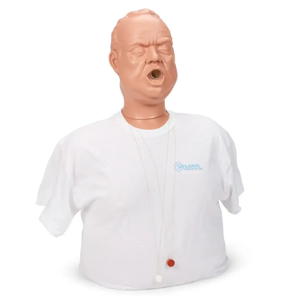 [100-1630] Obese Mature Choking Manikin (with Carry Bag)