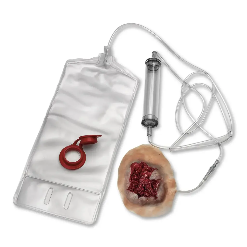 Simulated Gunshot Bleeding Palm Exit Would