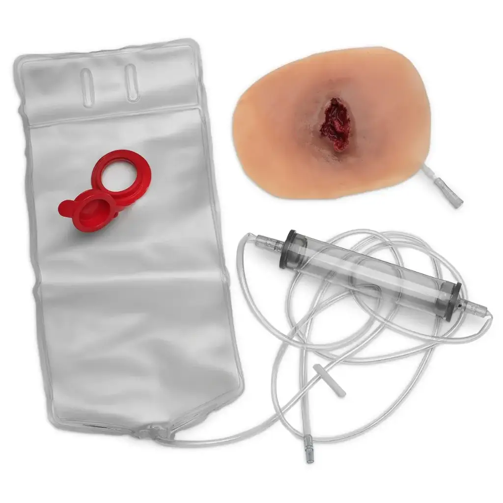 Simulated Impaled Stick Bleeding Wound