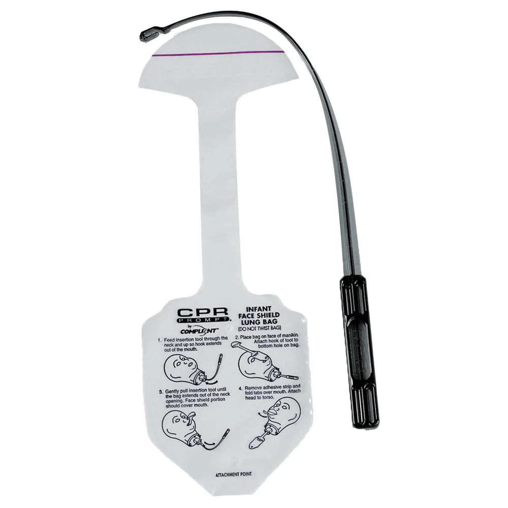 CPR Prompt Infant Face Shield/Lung Bags (10 Pack)