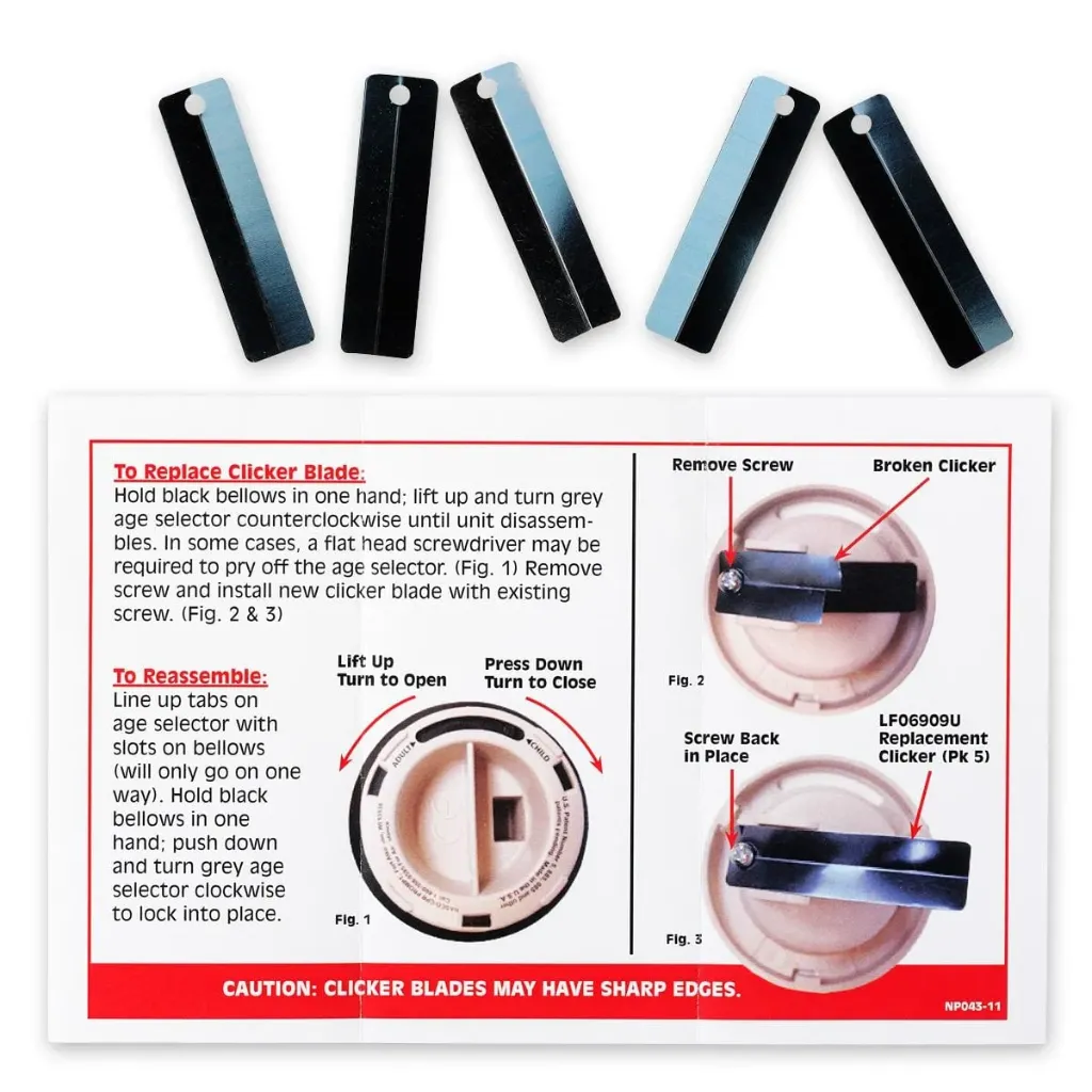 CPR Prompt Training Manikin - Replacement Bellow Clicker (5 Pack)