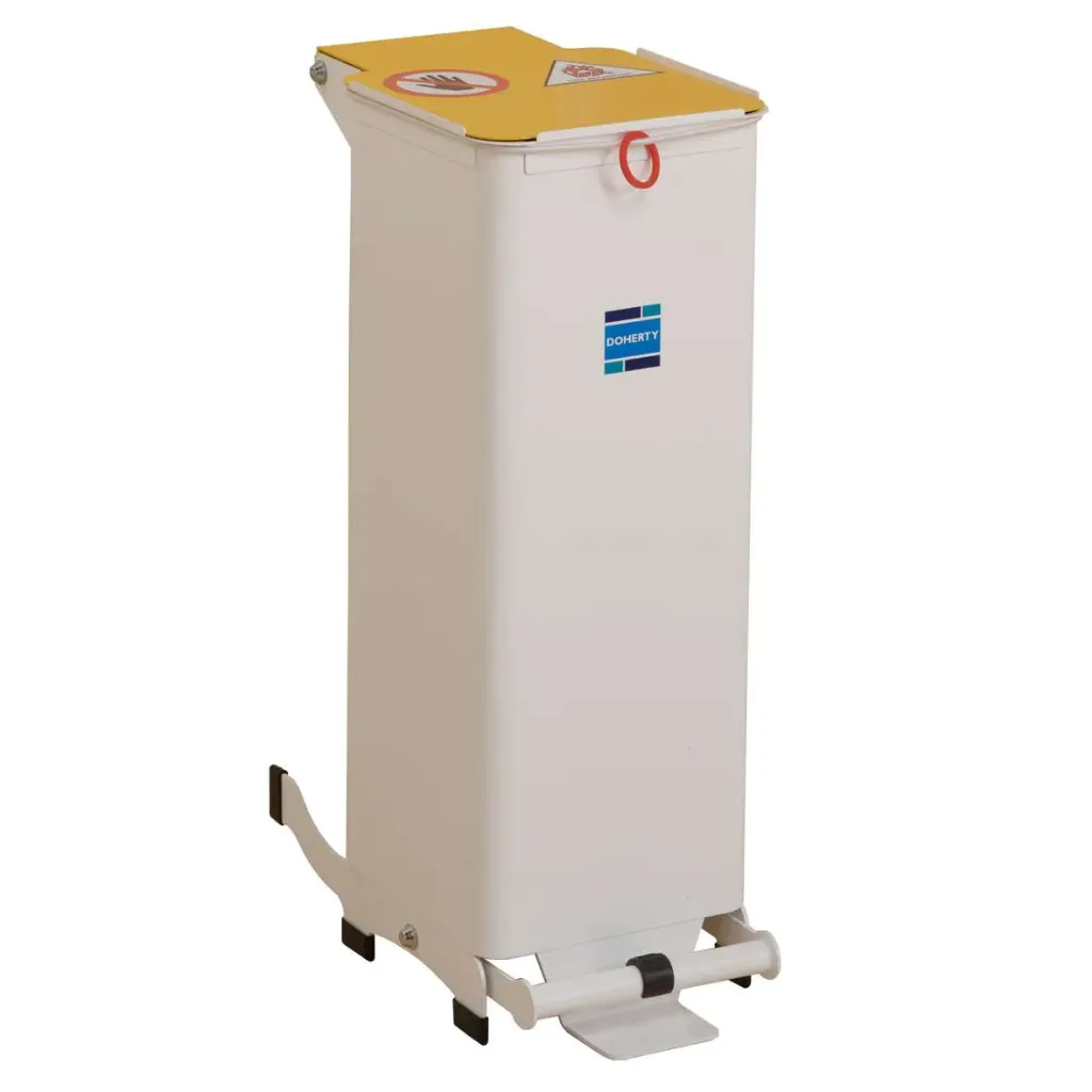 [BIN/20/Y] Kendal Waste Bin 20 Litre (Yellow Lid)