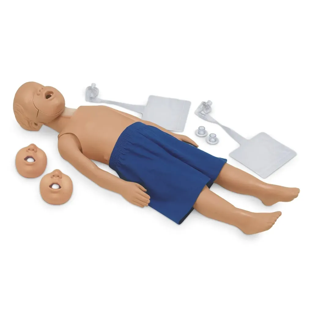 [100-2960] Kyle Child (3 Year Old) Jaw Thrust CPR Manikin (with Carry Case) (Light)