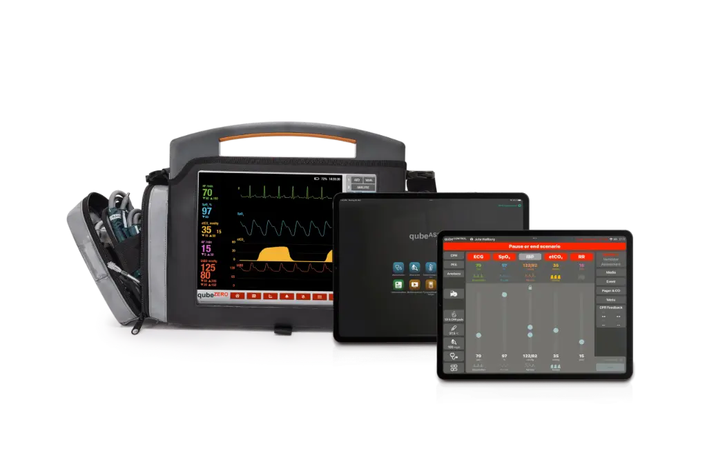 SkillQube Simulated Patient Monitor with iPads